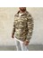 Erkek Yarım Fermuarlı Desenli Polar Sweat - Haki -Vlmr 4