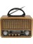 RT-841 Nostaljik Ahşap Görünümlü Bluetooth Radyo 1