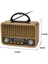 RT-841 Nostaljik Ahşap Görünümlü Bluetooth Radyo 2