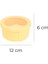 Pastel Hava Sızdırmaz Yuvarlak Silikon Saklama Kabı 400 ml | Sarı 5