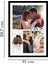 Kişiye Özel Fotoğraf Kolajı “love” Temalı Çerçeveli Tablo (A4 - 21X29,7 Cm) 3