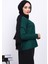 Zümrüt Yeşili Soğuk İplik Düğmeli Hırka 4
