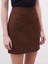 Dar Fit Süet Mini Etek 3