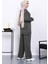 Haki Tek Cepli Tunik Pantolonlu Modal Takım 4