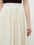 Beli Lastikli Keten Görünümlü Pileli Etek 3
