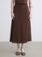 Beli Kemerli A Kesim Keten Karışımlı Etek 2