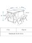 Çantalı Tabureli Masa Seti, Piknik Kamp Masası Seti-4 Tabureli-L 5