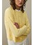 Büzgülü Viscone Hırka Sarı 5