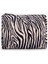 Siyah Zebra Desenli Makyaj Çantası 1