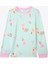 Açık Mint Kız Çocuk Peri Baskılı Uzun Kollu Pijama Takımı 2