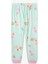 Açık Mint Kız Çocuk Peri Baskılı Uzun Kollu Pijama Takımı 3