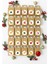Kraft Advent Calendar 24 Adet Boş Hediye Kutusu Seti 10X15X5,5 cm + 24 Adet Numara Etiketi 2