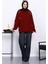 Bordo Biyeli İki İplik Sweatshirt 2