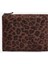 Kahverengi Leopar Desenli Makyaj Çantası 1