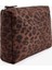 Kahverengi Leopar Desenli Makyaj Çantası 3