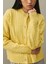 Saç Örgü Crop Hırka Sarı 5