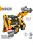 Oyuncak Metal Sürtmeli Iş Makinesı Çift Taraflı Kepçeli Buldozer Inşaat Aracı 32 cm 1