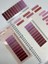 10 Renkli Cetvelli Bordo Tonları Indeks Sticker/index/postit/post-It/kitap Ayracı/not Kağıdı 4