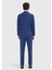 Mavi Çizgili Zeroweight Slim Fit Yün Karışımlı Takım Elbise 5
