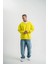 Geniş V Yaka Kol Ribana Detaylı Sweatshirt - Sarı -Vlmr 2