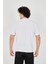 Unisex Jakar Kumaş Slim Fit T-Shirt - Beyaz -Vlmr 3