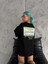 Unisex Baskılı Oversize T-Shirt - Siyah -Vlmr 3