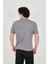 Unisex Jakar Kumaş Slim Fit T-Shirt - Boyalı Gri -Vlmr 5