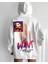 Baskılı Üç Iplik Kapüşonlu Oversize Sweatshirt - Beyaz -Vlmr 1