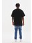 Unisex Baskılı Oversize T-Shirt - Siyah -Vlmr 2