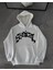 Üç Iplik Kapüşonlu Baskılı Oversize Sweatshirt- Beyaz -Vlmr 2