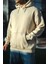 Üç Iplik Penye Kapşonlu Basic Sweatshirt - Bej -Vlmr 3