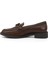 Kadın Kahve Antik Tokalı Hakiki Deri Loafer Ayakkabı 3