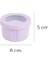 Pastel Hava Sızdırmaz Yuvarlak Silikon Saklama Kabı 150 ml | Mor 5