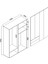 Mavera 4 Kapaklı 2 Çekmeceli Gardrop, 120, Beyaz 4
