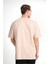 Erkek 24/1 Düz A Kalite Oversize T-Shirt - Bej -Vlmr 2