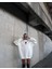 Oversize Üç Iplik Bisiklet Yaka Baskılı Sweatshirt - Beyaz -Vlmr 1