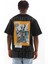 Unisex Baskılı Oversize T-Shirt - Siyah -Vlmr 2