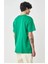 Unisex Düz Biskilet Yaka Oversize T-Shirt - Yeşil -Vlmr 2