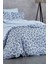 Çift Kişilik Nevresim Takımı Pamuklu Mavi Düş Çiçekleri 1
