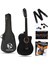 Luca CW-200BK Siyah Kesik Kasa Klasik Gitar Seti 4/4 Sap Ayarlı (Cutaway) 1