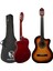Luca CW-200SB Sunburst Kesik Kasa Klasik Gitar Seti 4/4 Sap Ayarlı (Cutaway) 2