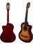 Luca CW-200SB Sunburst Kesik Kasa Klasik Gitar Seti 4/4 Sap Ayarlı (Cutaway) 3