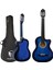 Luca CW-200BL Mavi Kesik Kasa Klasik Gitar Seti 4/4 Sap Ayarlı (Cutaway) 2