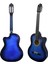 Luca CW-200BL Mavi Kesik Kasa Klasik Gitar Seti 4/4 Sap Ayarlı (Cutaway) 3