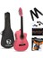 Luca CW-200PK Pembe Kesik Kasa Klasik Gitar Seti 4/4 Sap Ayarlı (Cutaway) 1