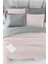 Çift Kişilik Lastikli Çarşaflı Nevresim Takımı Pamuklu Four Season Pudra Gri 1