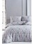 Çift Kişilik Nevresim Takımı Pamuklu Romantik Gri 1