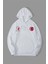 10 Kasıma Özel Üç Iplik Kapüşonlu Baskılı Sweatshirt - Beyaz -Vlmr 1