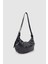 Lilsa Ayarlanabilir Askılı Yumuşak Form Baget Omuz Çantası Siyah 5