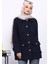 Lacivert Cepli Düğmeli Kaşe Ceket 3